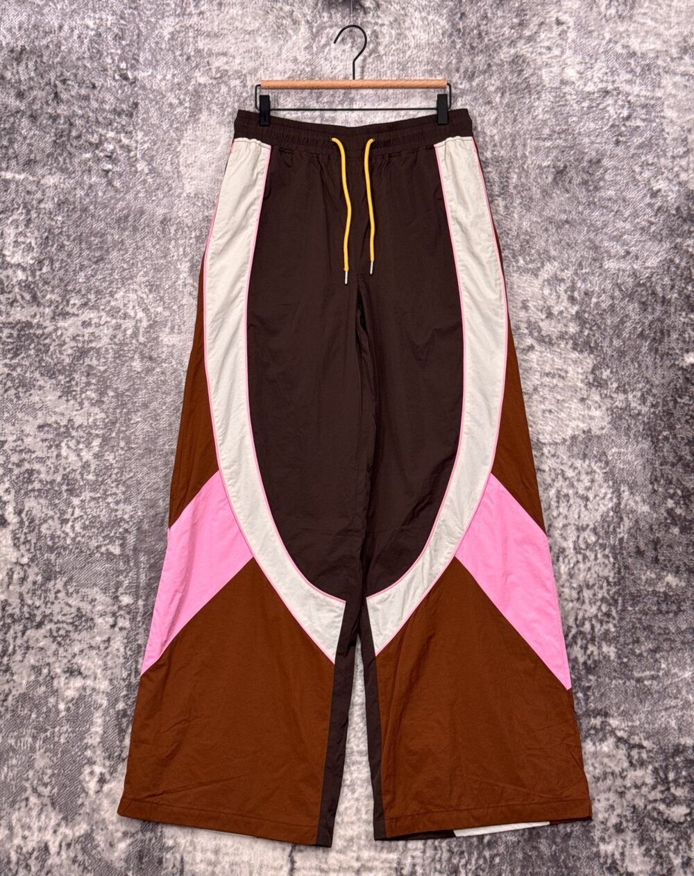 Honor The Gift Pants Large Womens Color Block Wide Leg Windbreaker